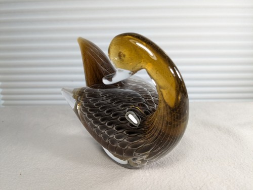 FM Konstglas Ronneby Art Glass Bird/Swan. Vintage Sweden - Picture 4 of 7