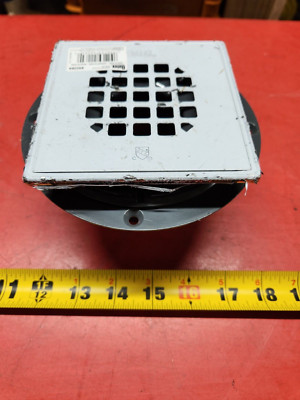 Oatley 42264 2'' or 3'' PVC Shower Drain with Square Stainless Steel Strainer New