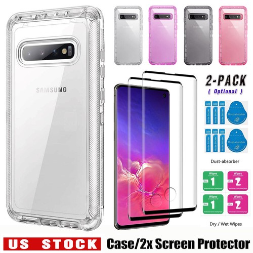 For Samsung Galaxy S10/S10+/S10e Hybrid Rugged Clear Case Cover Screen Protector - $12.99