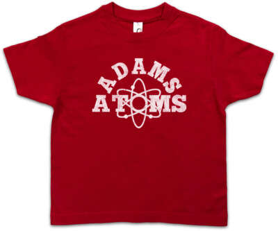ADAMS ATOMS Kids Boys T-Shirt Revenge of the College Team Nerds Symbol Sign Logo