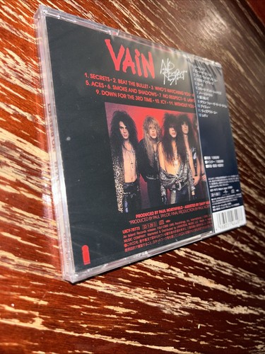 Vain -No Respect(1989 Classic Hair Metal)sealed New CD, 2022 Japanese Reissue - Picture 4 of 5