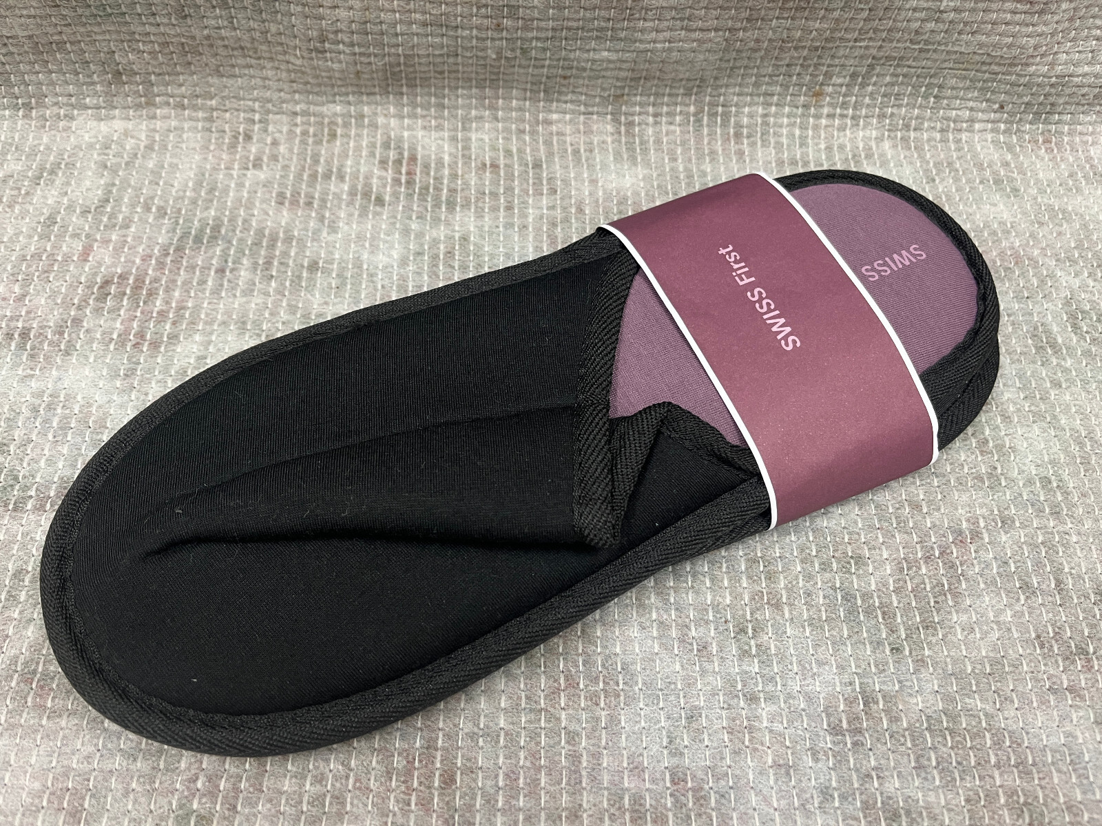 SAOLA Swiss Air First Class Inflight Travel M Slippers 29cm Sole Airline Memorabilia