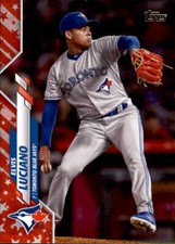 2020 Topps Series 2 ELVIS LUCIANO Independence Day /76 Blue Jays #536