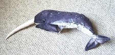 Folkmanis Narwhal Hand Puppet 27" Plush Stuffed Animal