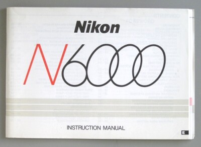 Nikon N6000 Camera Instruction Manual