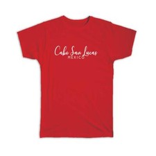 Gift T-Shirt : Cabo San Lucas Cursive Typography Mexico Tropical Beach Travel
