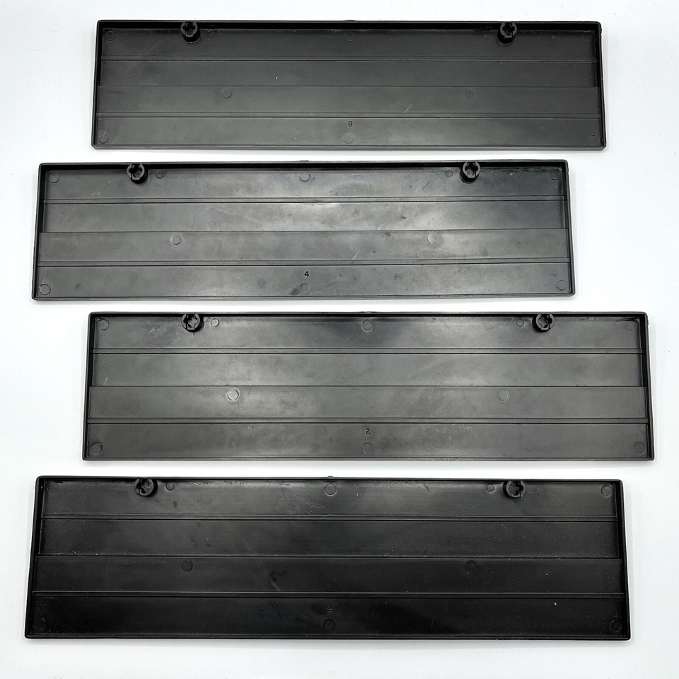 Pressman 1990 Rummikub Replacement Set of 4 Black Tile Trays Holders legs stand eBay