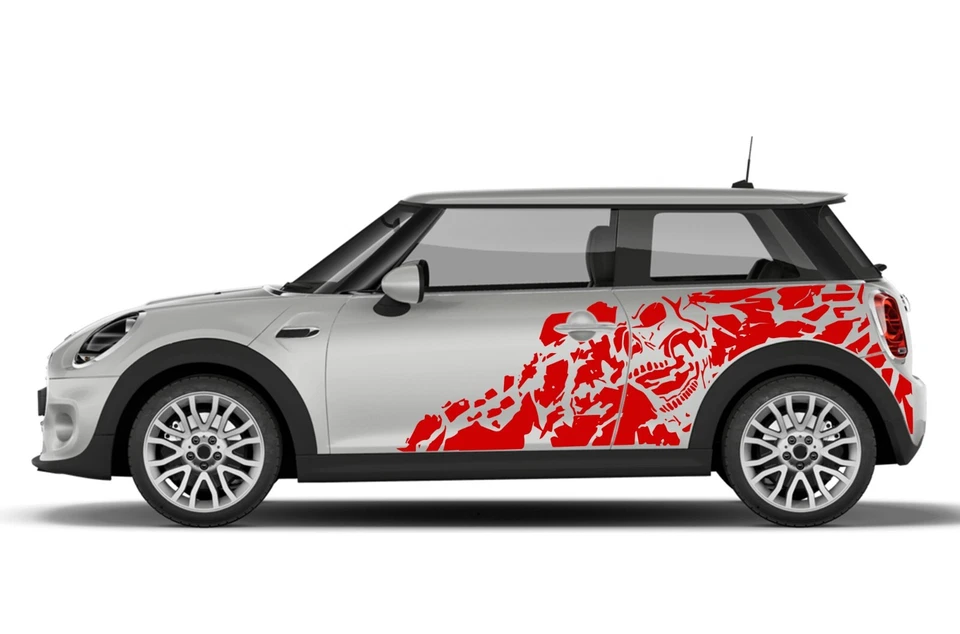 Calcomanías Pesadilla Pegatina Vinilo Esqueleto Gráfico Kit para Mini Cooper 2014-Presente Foto 3 de 4