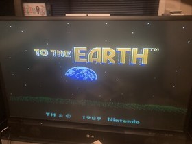 NES Nintendo To The Earth 1989 Game Cartridge. Cleaned. Light Gun Game.