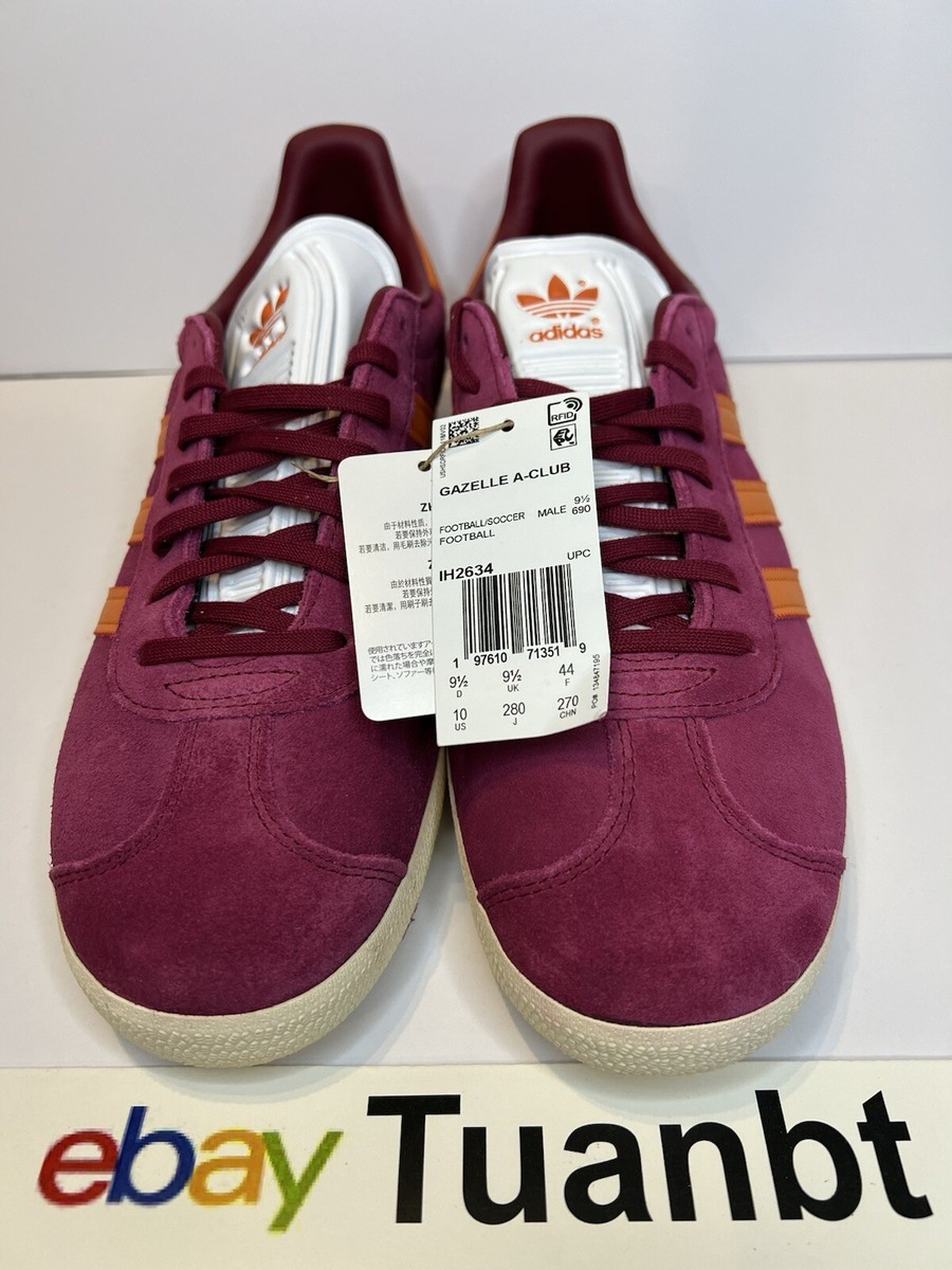 BRAND NEW Adidas AS Roma Gazelle Legacy Men's Suede Burgundy