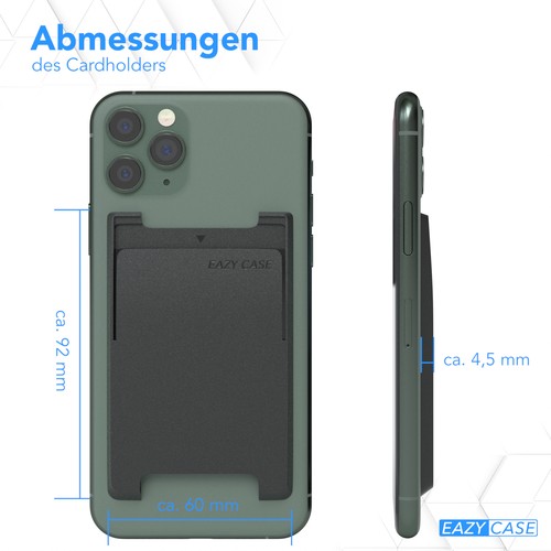 EAZY CASE Uchwyt na karty Uchwyt na telefon komórkowy EC Karty Uchwyt Komora na karty Etui na karty - Zdjęcie 3 z 13