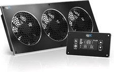 AITECAC 18" Media Devices Cabinet Exhaust Fan Smart Heat Sink w/ LCD Controller