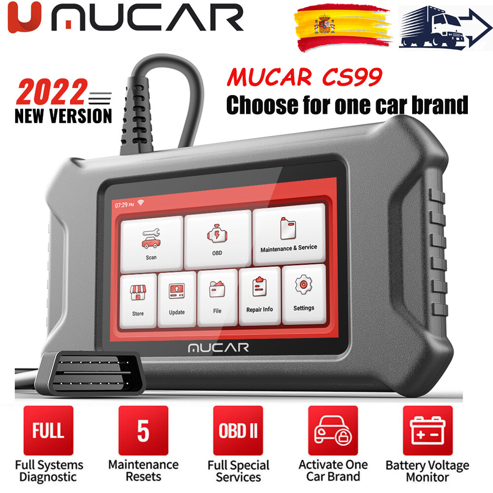 MUCAR CS99 herramienta de diagnóstico OBD2 escáner de aceite/freno/SAS/ETS/DPF