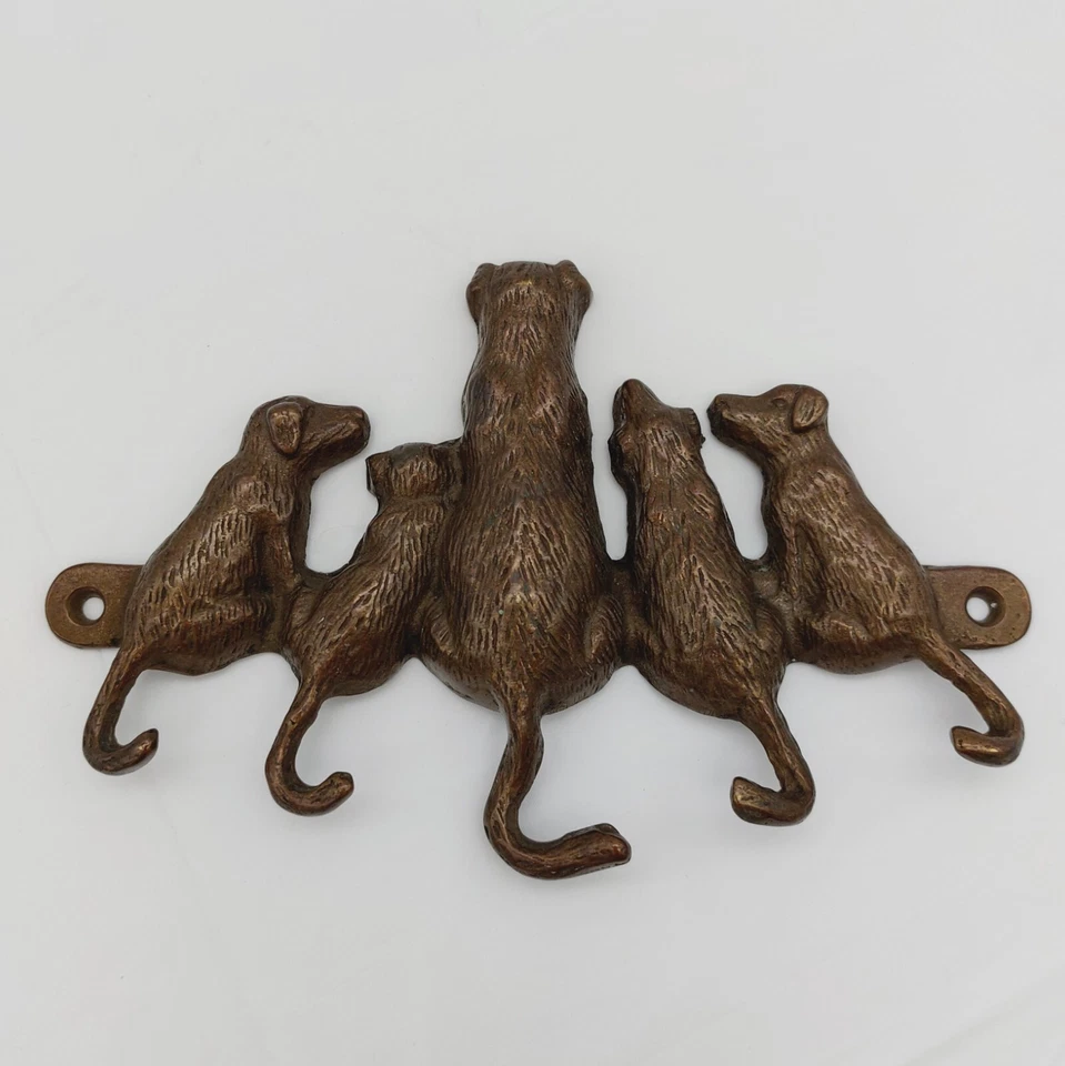 Dog Tail Key Hook Hanger Holder Metal SPI San Pacific Int'l 5 Hooks 7.5" Long - Image 2 of 4