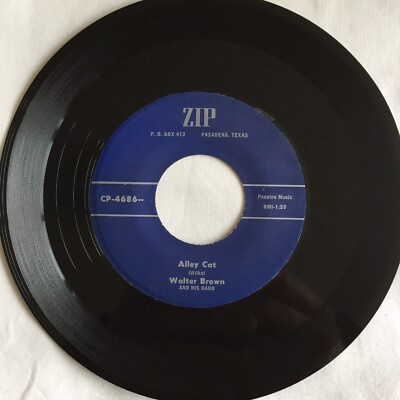 Walter Brown & His Band - Alley Cat / Jelly Roll Rock 7'', 45 RPM,  Repress