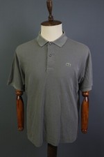 Lacoste Regular Gray Short Sleeve Crocodile Logo Polo Shirt Size 6