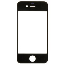 Lens Glass Only for Apple iPhone 4 4S CDMA GSM Black Glass Screen Cover Repair