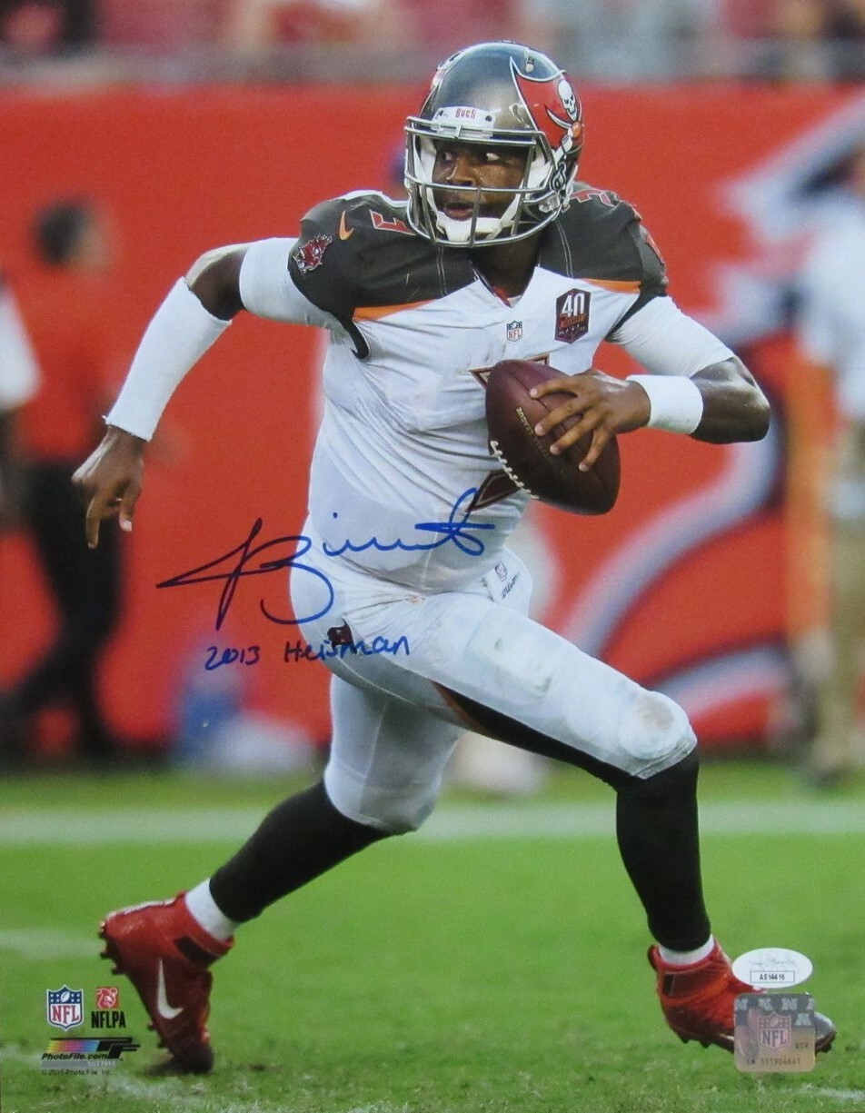Jameis Winston Signed/Inscribed 11x14 Photo Tampa Bay Buccaneers JSA 186126 