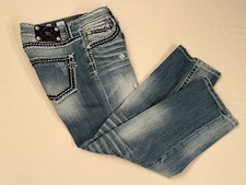 Miss Me Boyfriend Jeans Size 29 Distressed Heavy Stitching #JPB5014