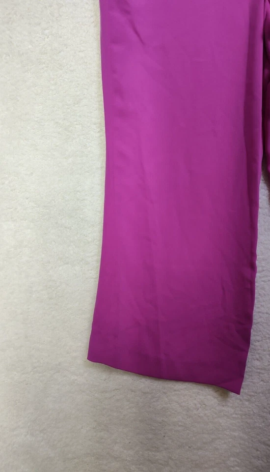 Ralph Lauren Mujeres Mono 8 Púrpura Mezcla de Poli Hombro Descubierto Cordón Pantalones Foto 4 de 4