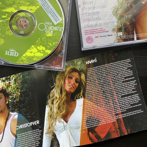 ANAHI/ RBD - EDIÇAO BRASIL/ Mi Delirio/ Para Olvidarte de Mi (US PROMO) 6 CD LOT - Imagen 11 de 23