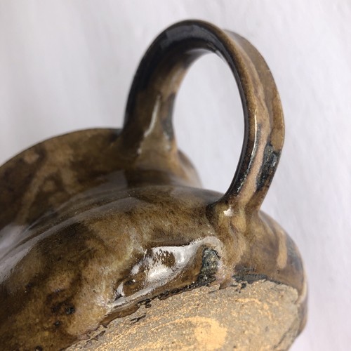 Signed Handmade Pottery Mug Glazed Multicolor Brown Stoneware - Picture 6 of 8