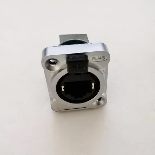 4x CAT5/6 RJ45 Feed-through Ethercon telaio montaggio a pannello RJ45 sistema di connettori - Foto 10 di 11