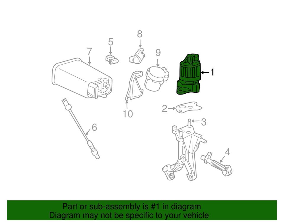 Válvula de recirculação de gases de escape (EGR) genuína GM 89060435 - Imagem 2 de 2