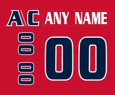 Syracuse Crunch Customized Number Kit For 2001-2005 Red Uniform