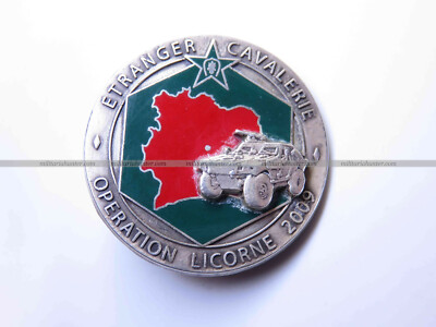 Abzeichen 1. REC 3. Esc. Operation Einhorn 2009 VLB OPEX Legion - A.B. nummeriert