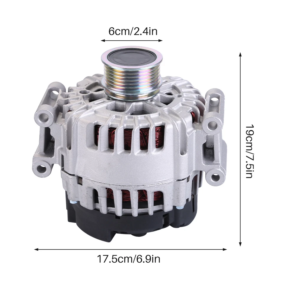 For 2002-2013 Audi 2.0L 1.8L CC EOS GTI Jetta Golf Ccta Alternator 06B-903-015AB Foto 2 de 4