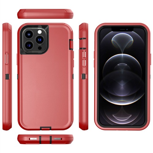For Apple iPhone 14 Pro Max 11 12 13 Pro XS XR 7 8 SE Shockproof Blet Clip Case - Picture 52 of 76