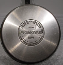 Farberware 3 Quart OPEN Sauce Pan 18/10 Stainless Steel 2.8L