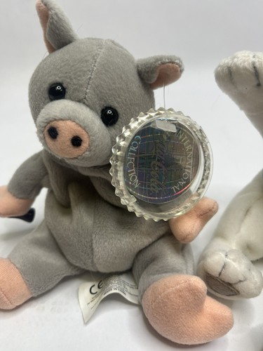 Coca-Cola 1999 Polar Bear & Pig Figurine Collectible Christmas Holiday Decor - Picture 7 of 10