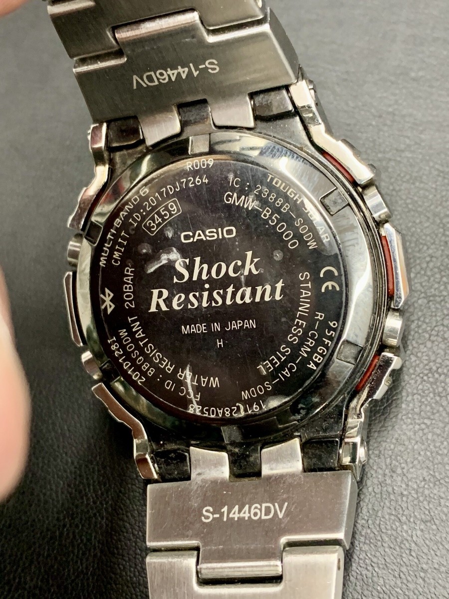 CASIO G-Shock 3459 Full Metal Silver Radio Wave Solar Casio GMW