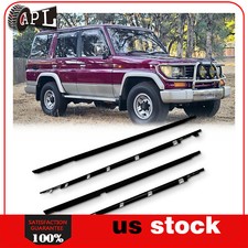 4x For Toyota Land Cruiser 1991-1997 Weatherstrip Window Moulding Trim Seal Belt