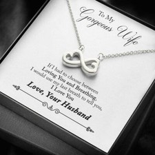 Heart-shaped infinity symbol Necklace