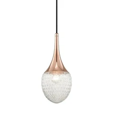 Mitzi H114701A-POC Bella - One Light  InchA Inch Pendant  Polished Copper Finish