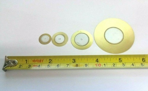 Piezoelectric Ceramic Copper Buzzer Passive Piezo Disc 15mm 20mm 26mm 50mm Gold - 第 1/1 張圖片
