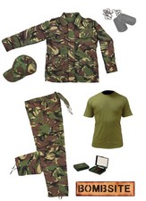 Kids Pack 19 Army Camo Fancy Dress Children's Soldier Outfit Shirt Pants Jacket