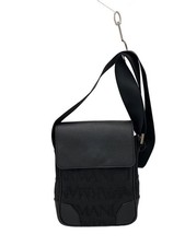 Borsa a tracolla EMPORIO ARMANI, poliestere, nero, motivo all over, YEM992 YCD22
