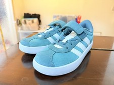 Adidas VL Court 3.0 EL C Kids Trainers - Green Size UK 1