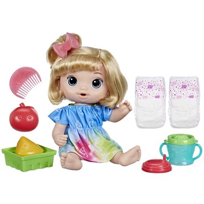 Baby Alive, Doll Set Fruit Drinks, Apple, Citrus Juicer, Drinks and Moisturizes
