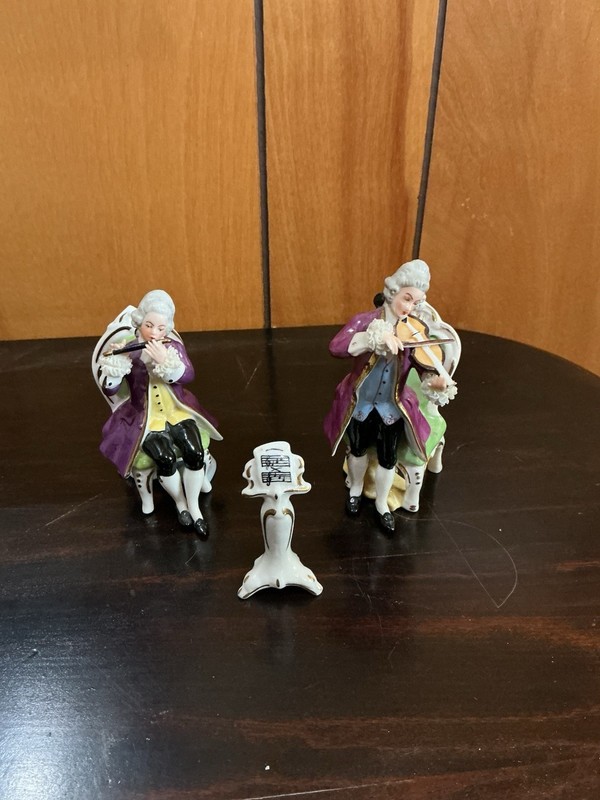 Dresden Art Germany Trio Of Musical Figurines