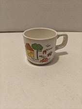 Vintage Anacapa Melamine Mug My House ABC's HTF Children's Vintage Dishes