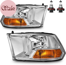 Headlights for 2009-2018 Dodge Ram 1500, for 2010-2018 Dodge Ram 2500 3500 with