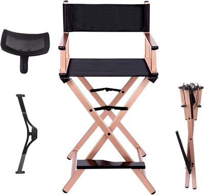 Folable Makeup Artist Stool Chair, Protable Tall Folding Directors