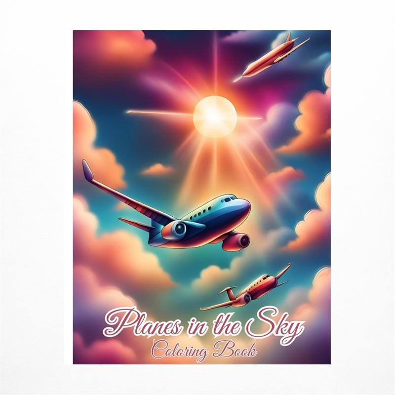 Planes in the Sky Coloring Book: Airplanes Color For Everyone Who Loves Plane...