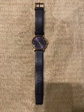 Marc By Marc Jacobs Baker Mbm1329 Analog Quartz Men Pink Gold Navy 36 Vintage 27