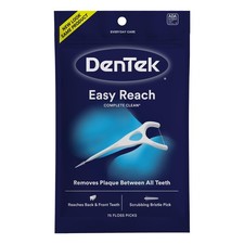 DenTek Complete Clean Easy Reach Floss Picks, No Break  75 Count Pack of 1 